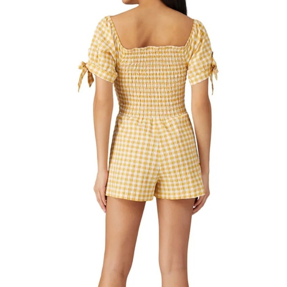 Lerumie Sienna Yellow Gingham Dress by Selena Gomez - Size SMALL - Picture 3 of 12